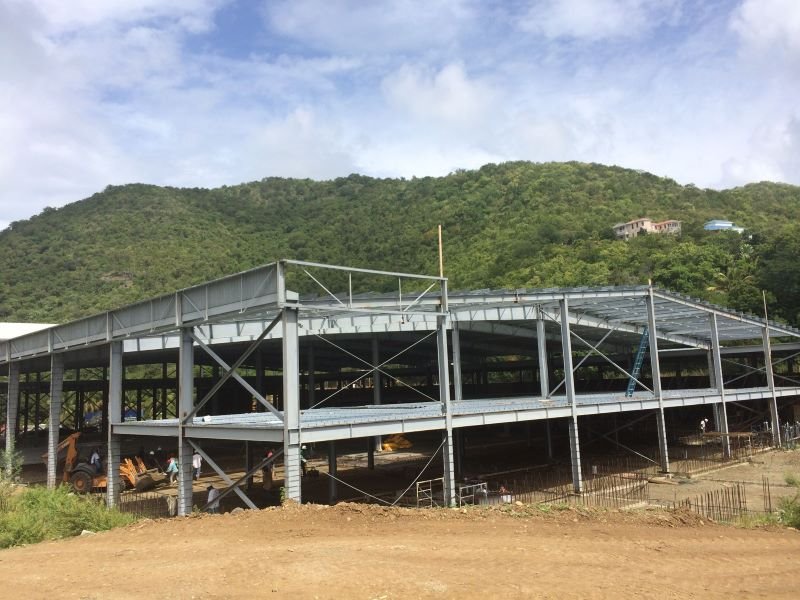 Schwerer Windwiderstand Stahlkonstruktion Rahmenhaus